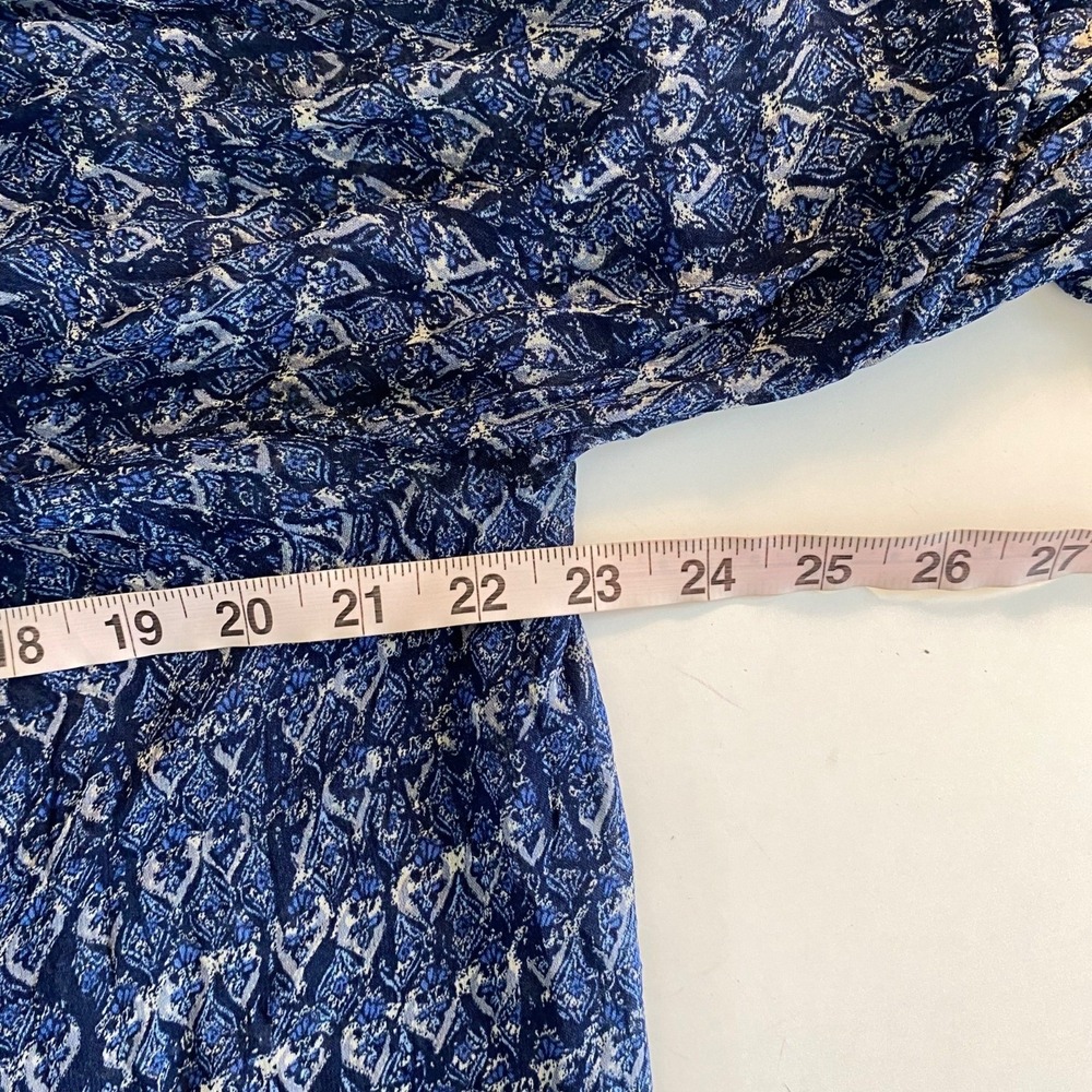 Lucky Brand Blue Floral Scoop-Neck Mini Dress - Picture 7 of 9